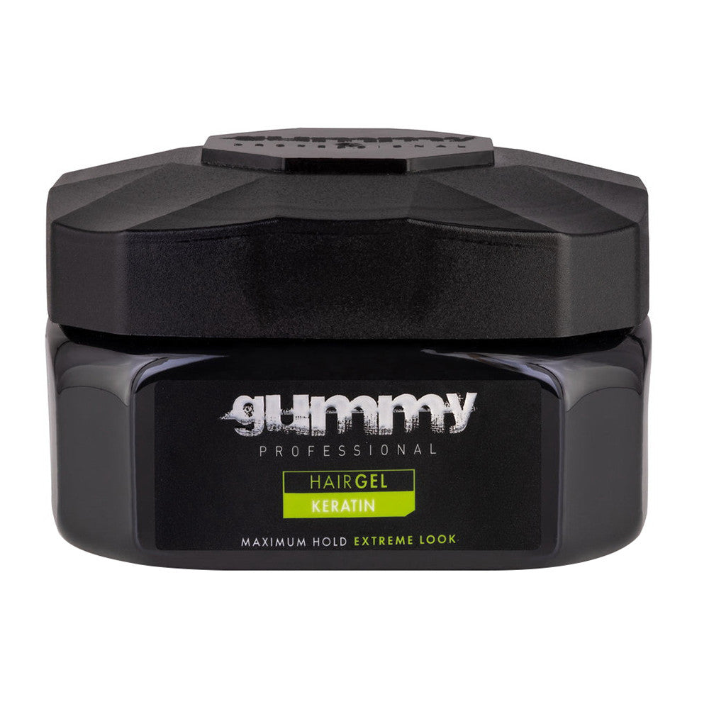 Gummy Hair Gel Green Maximum Hold With Keratin, 220ml